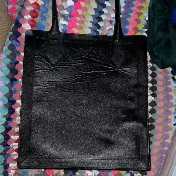 Henry Bendel -  Black Leather laptop Tote - Picture 15 of 15